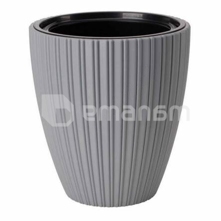 საყვავილე ქოთანი FORM PLASTIC Mika 40 პლატინა