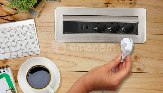 დამაგრძელებელი 3 Brennenstuhl 2მ 2 USB