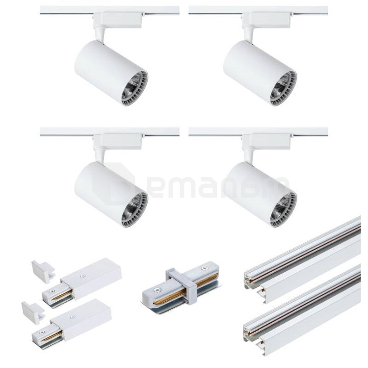 კომპლექტი ტრეკი DPM  4x15W თეთრი X-LINE