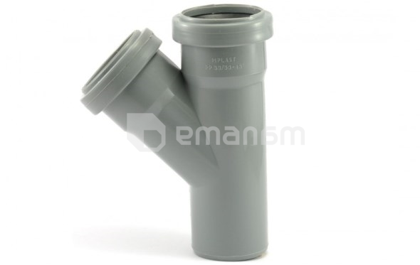 სამკაპი შიდა კანალიზაციის ROSTURPLAST 50/50/45°