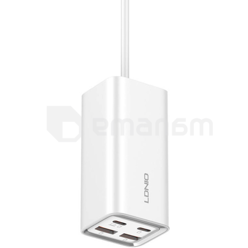 დამტენი LDNIO A4610C 65W 2 USB-A 2 USB-C