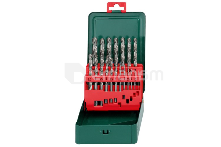 ბურღების ნაკრები ლითონისთვის Metabo HSS-G SP 1-10 მმ 19 ც (627153000)