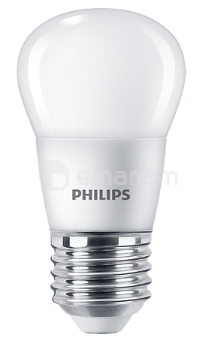 ნათურა PHILIPS LED 6W 2700K 620lm E27 827 P45