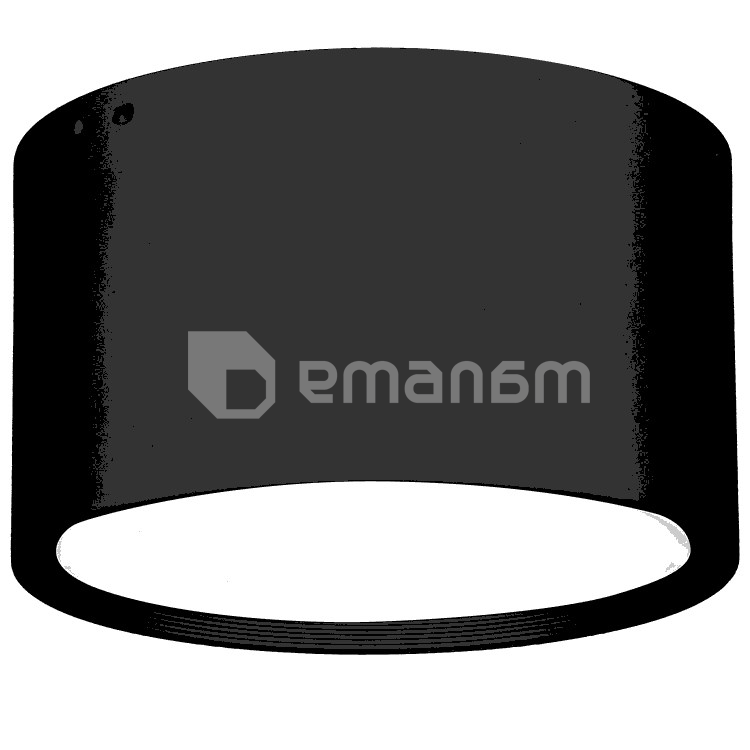 სანათი წერტილოვანი Luminex Downlight 895 D10 LED 24W შავი