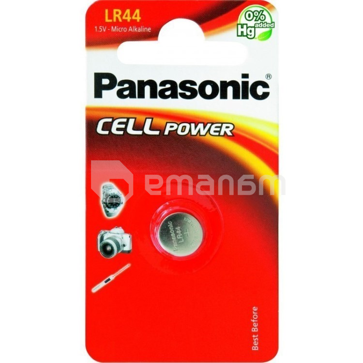ელემენტი ალკალინური Panasonic LR44 AG13