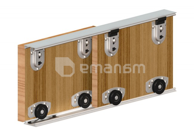 გასაგორებელი კარის ფურტნიტურის კომპლექტი კარადის Valcomp 211-051 1500 მმ