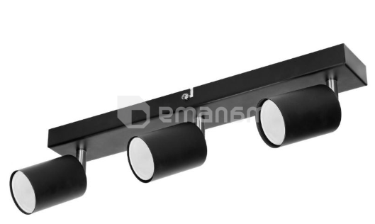 სპოტი ADVITI DOA SP GU10 3x MAX 50W შავი