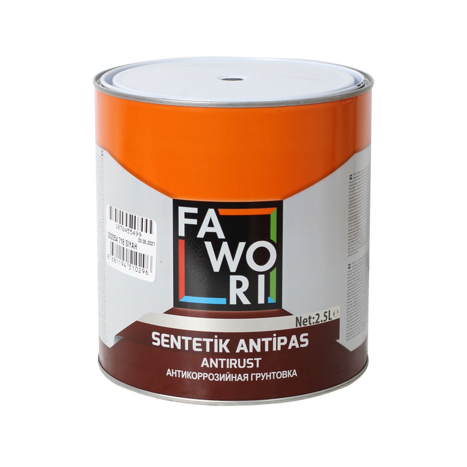 2,5ლ ანტიკოროზიული საღებავი შავი FWR ANT.S02054 718 SIYAH 2.5LT