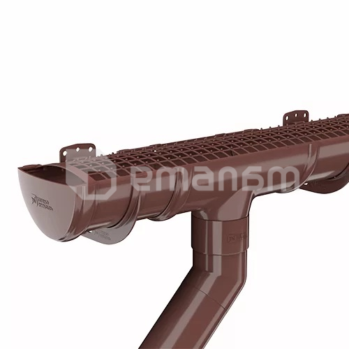 მუხლის მილის Technonicol 125/82 PVC 135° ყავისფერი