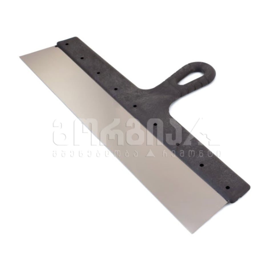 უჟანგავი შპატელი ფასადის პლასტმასის სახელურით 91334512 450მმ