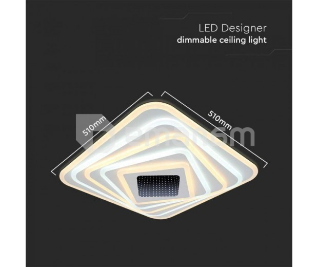 დეკორატიული ლედ განათება V-TAC 150W დიმერით თეთრი ფერი 50 9სმ 3000 6500K 15500Lm 15356