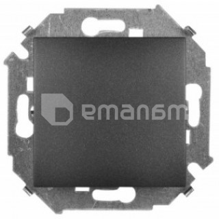 ჩამრთველი გამავალი ჩარჩოს გარეშე 3 ადგილიდან Simon 1591251-038 1 კლავიშიანი გრაფიტი