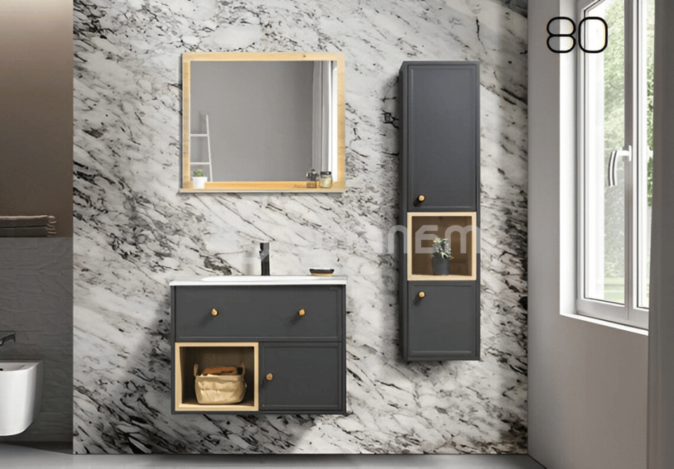 აბაზანის სარკე Martat Valeria 80 ANTRACITE