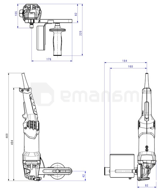 საპრიალებელი მანქანა Metabo SE 17-200 RT SET 1700W (602259500)