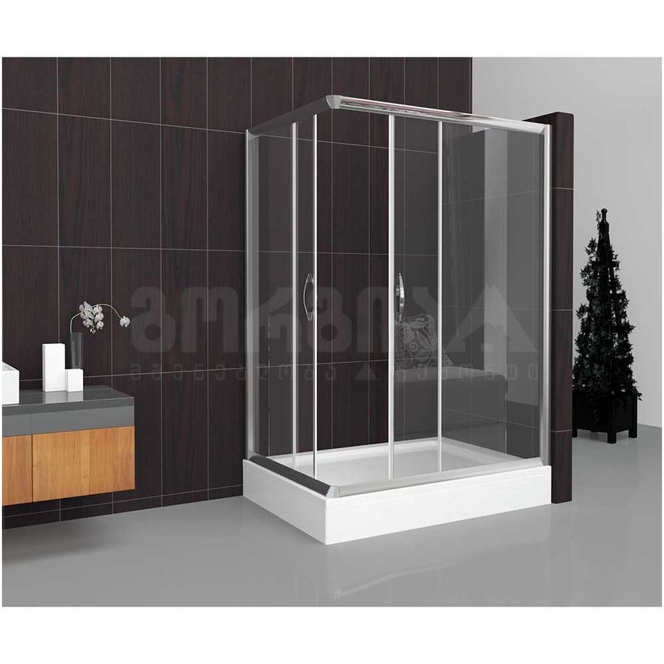 საშხაპე კაბინა ოთხკუთხედი VELA BANYO 100*100*190h (5მმ)