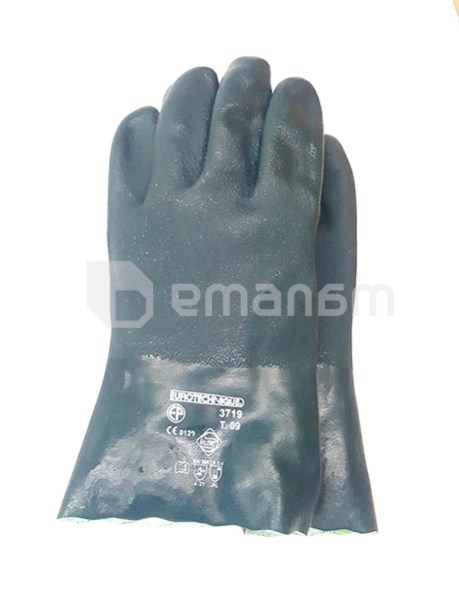 ქიმიური პოლიმერის ხელთათმანი EPA T09 მწვანე