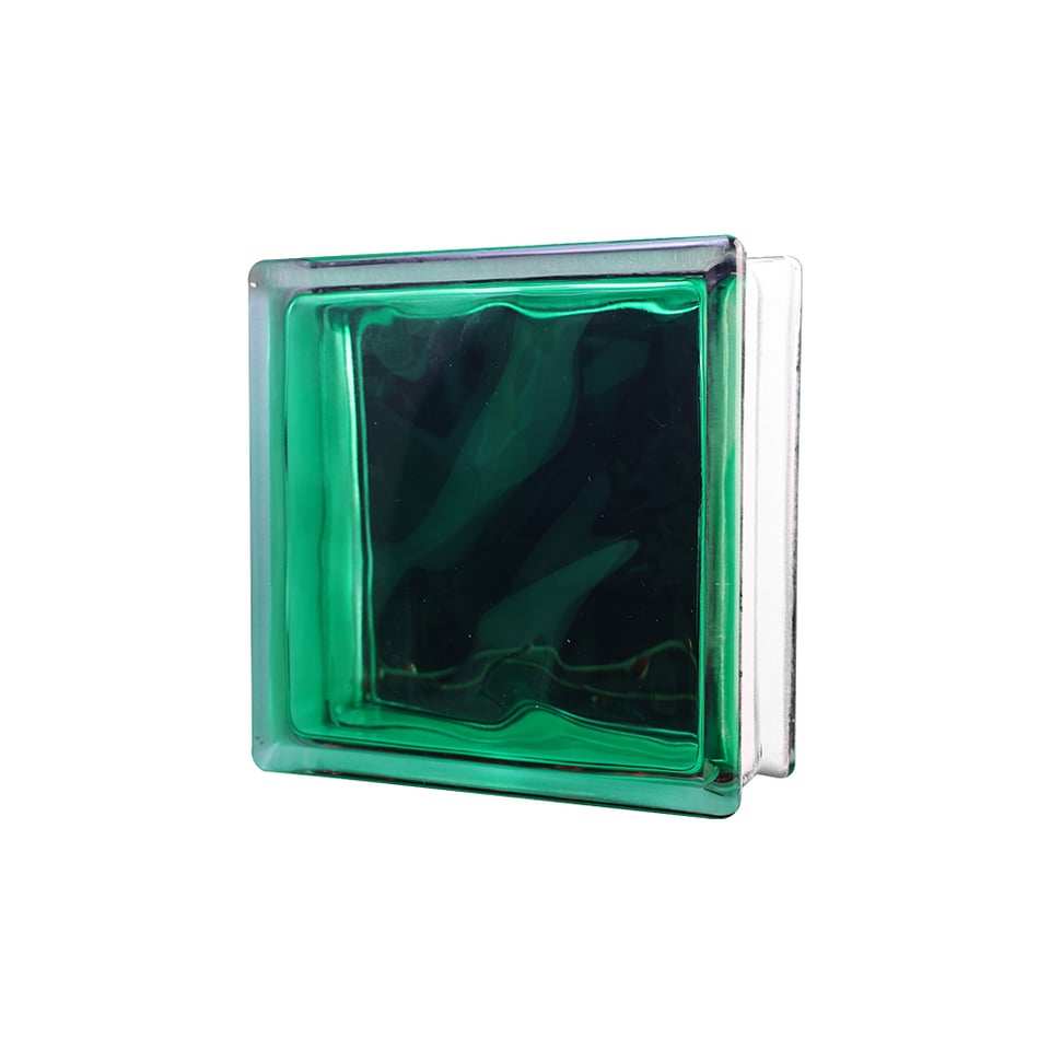 მინა ბლოკი  Incolored Green JH061