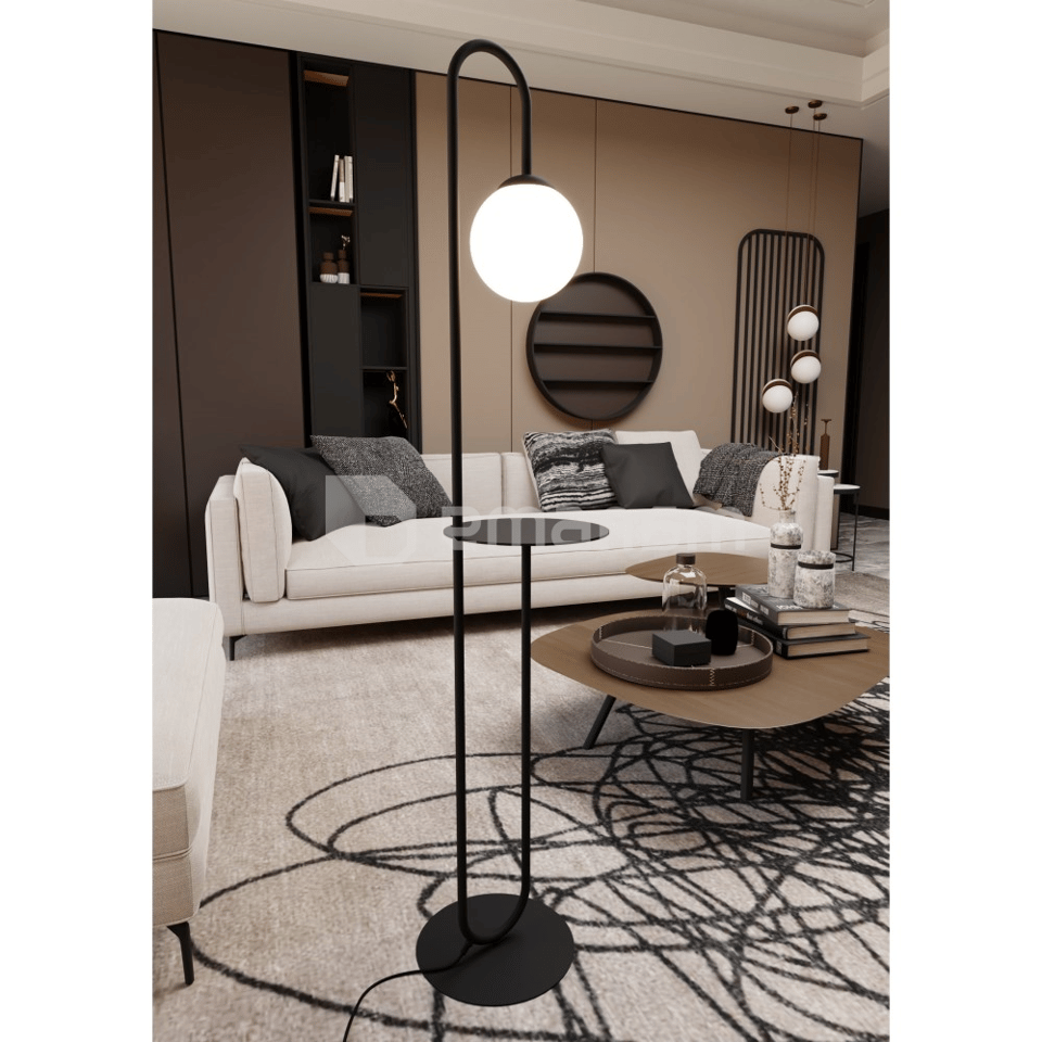 ტორშერი EMIBIG BARI LP1 1 E27 h1500 შავი 1235/LP1