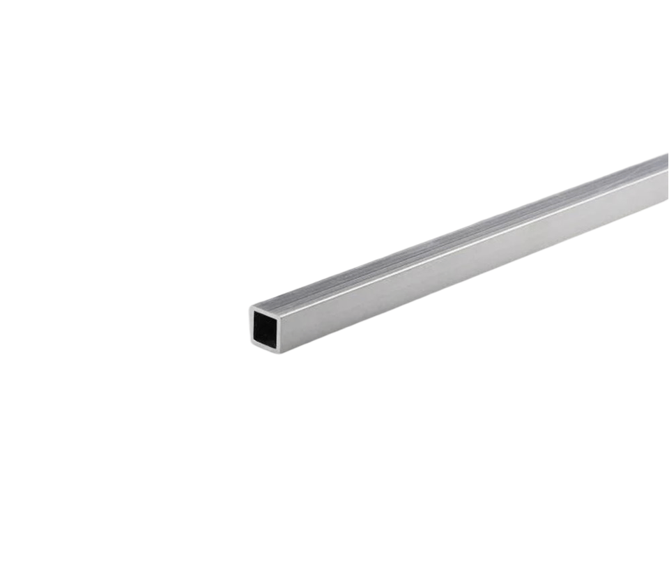 ალუმინის მილი კვადრატული Arcansas ნატურალური 10x10x1000 მმ