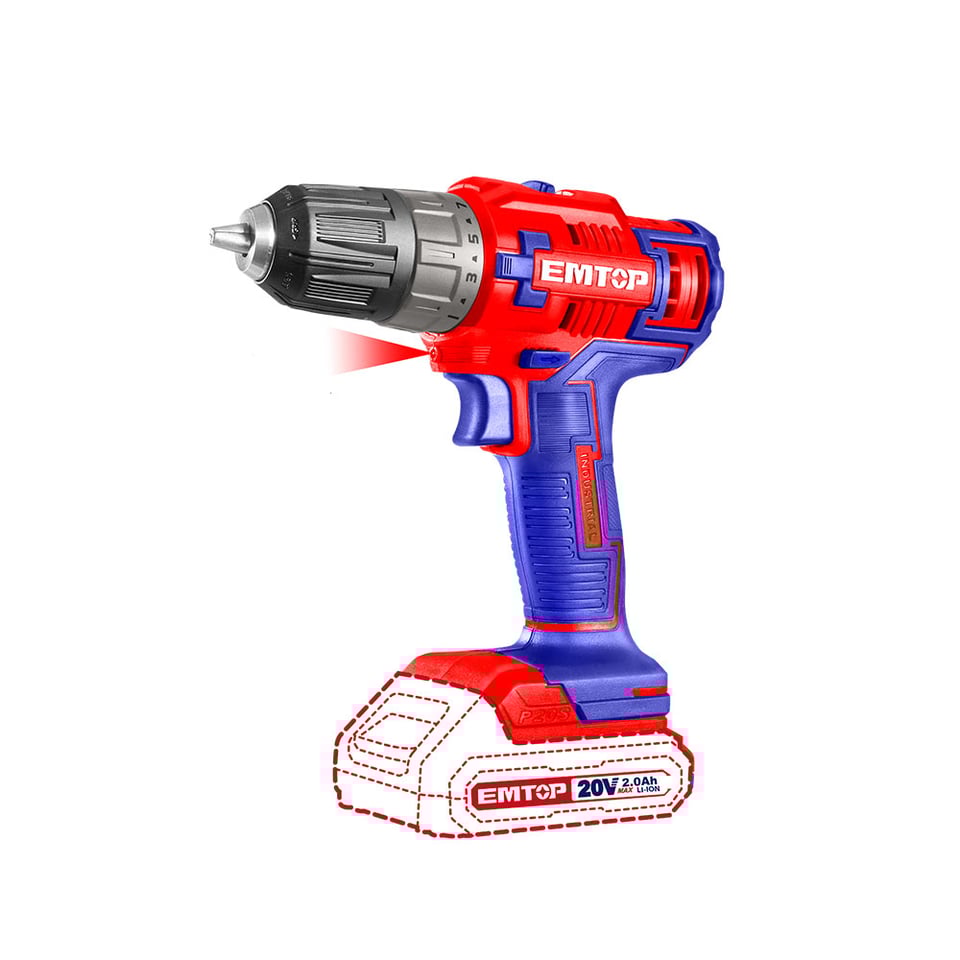ხრახნდამჭერი  20ვ 2 სიჩქარიანი Lithium-Ion cordless drill EC