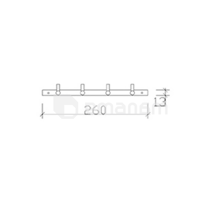 პირსახოცის საკიდი Tema Prima Model Robe Hooks 74304