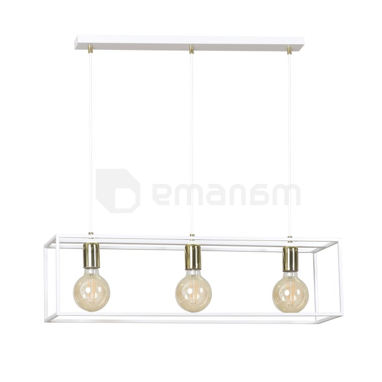 ჭაღი EMIBIG KARMEN 3 E27 3x MAX 60W თეთრი