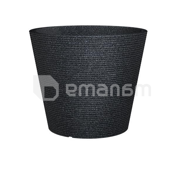 ეზოს პლასტიკის ქოთანი Scheurich 30/238 Stony black