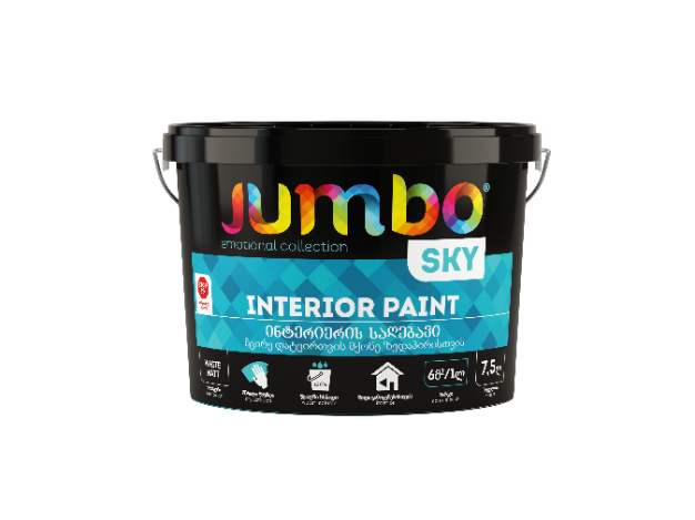 Jumbo Sky ინტერიერის საღებავი 12კგ