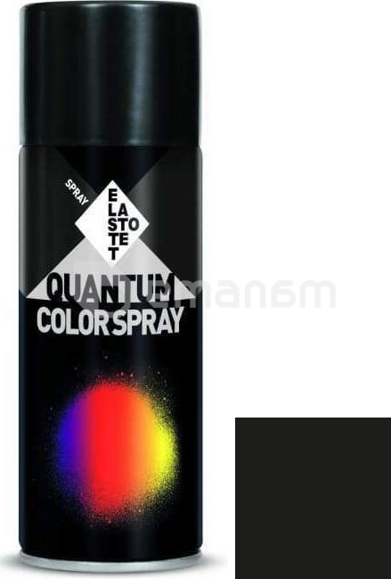 საღებავი აეროზოლური Elastotet Quantum Color Spray Ral 9005 Black Gloss 400 მლ შავი