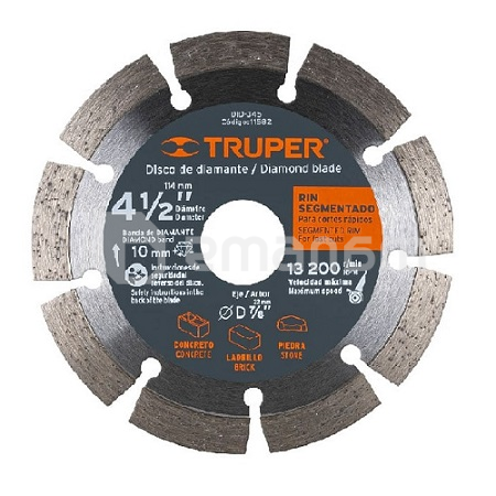 ალმასის დისკი Truper Segmented DID-345 115 მმ