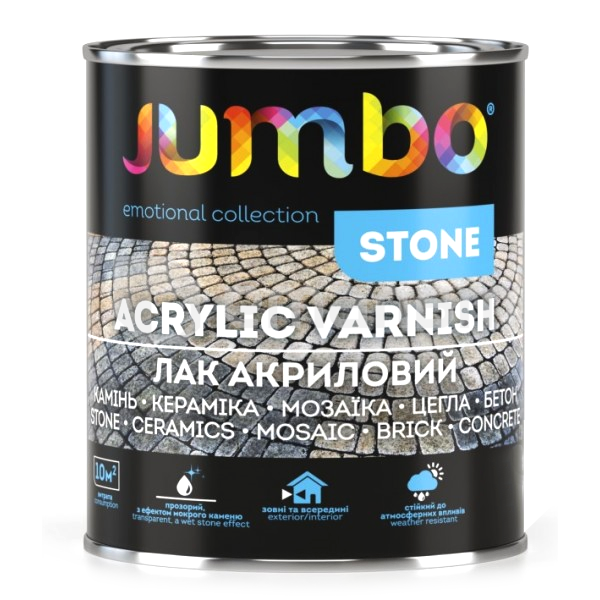 აკრილის ლაქი ქვისთვის Jumbo Stone პრიალა 2 ლ