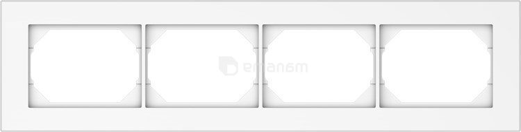 ჩარჩო ჰორიზონტალური Vilma R04 ww 4 განყოფილებიანი თეთრი