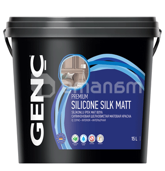 საღებავი ინტერიერის Gench Silicone Silk Matt 15 ლ
