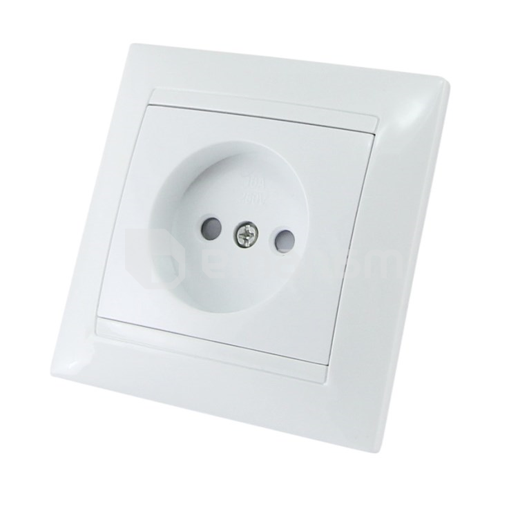 როზეტი შტორებით TDM Lama SQ1815-0010 1 განყოფილებიანი თეთრი