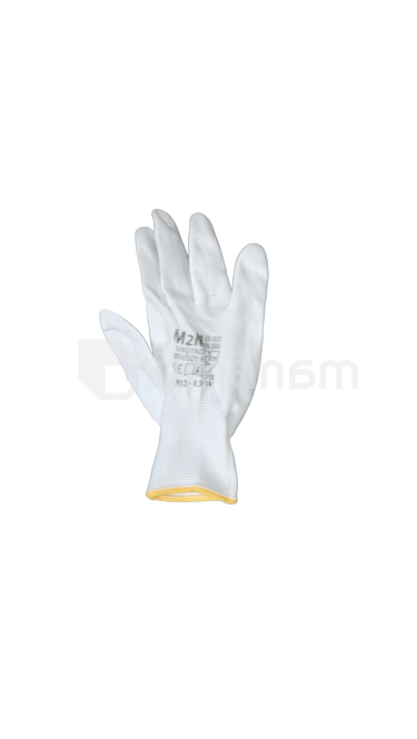 თეთრი ხელთათმანი თეთრი პოლიურეთანით დაფარული M2M  300/139 S7