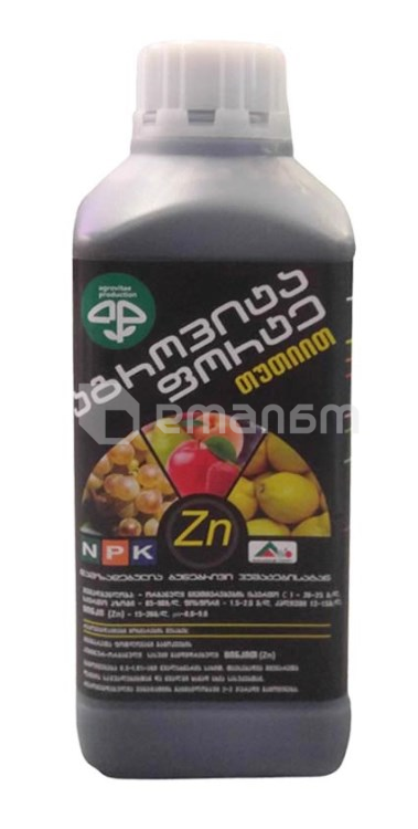 სასუქი ჰუმინურ-ორგანული Agrovita Forte Zn 1 ლ