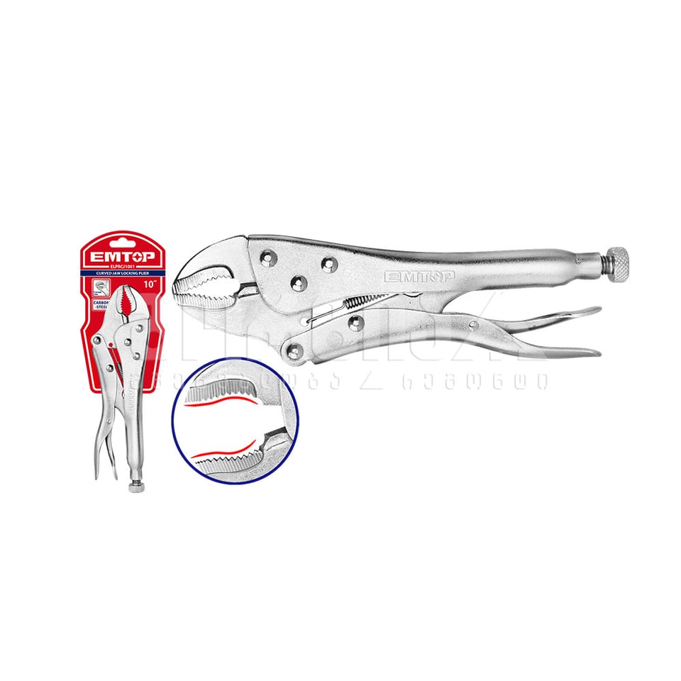 ბრტყელტუჩა ჩამკეტი 10" Emtop-ELPRCJ1001