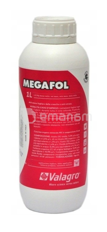 სასუქი ბიოსტიმულატორი Valagro Megafol 1 ლ
