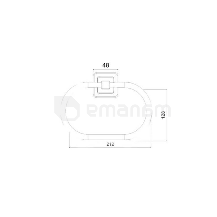რგოლი პირსახოცებისთვის Tema Local Ring Towel Bar 71508