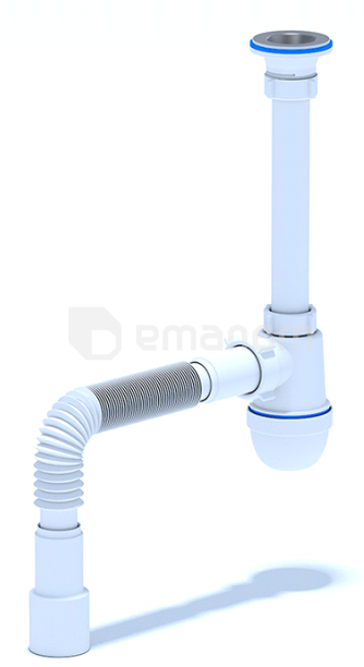 სიფონი  დრეკადი მილით  ANI PLAST 1/4" 40х40/50 C1015EU