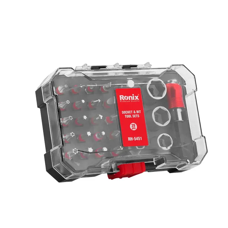ბიტების და თავაკების ნაკრები Ronix RH-5451, 28ც