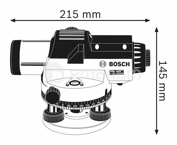 ოპტიკური ნიველირი Bosch GOL 26 D Professional (0601068002)