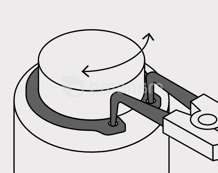 გაზკბილა საჩერებელი რგოლების Truper PA-369 170 მმ