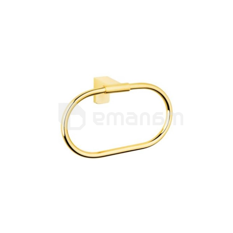 რგოლი პირსახოცებისთვის Tema Premium Ring Towel Bar 71008 G Gold