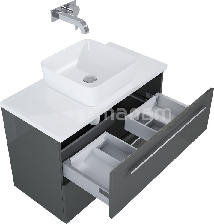 ტუმბო ჩამოსაკიდი Elita Kwadro Plus 166771 79.6x39.6 anthracite