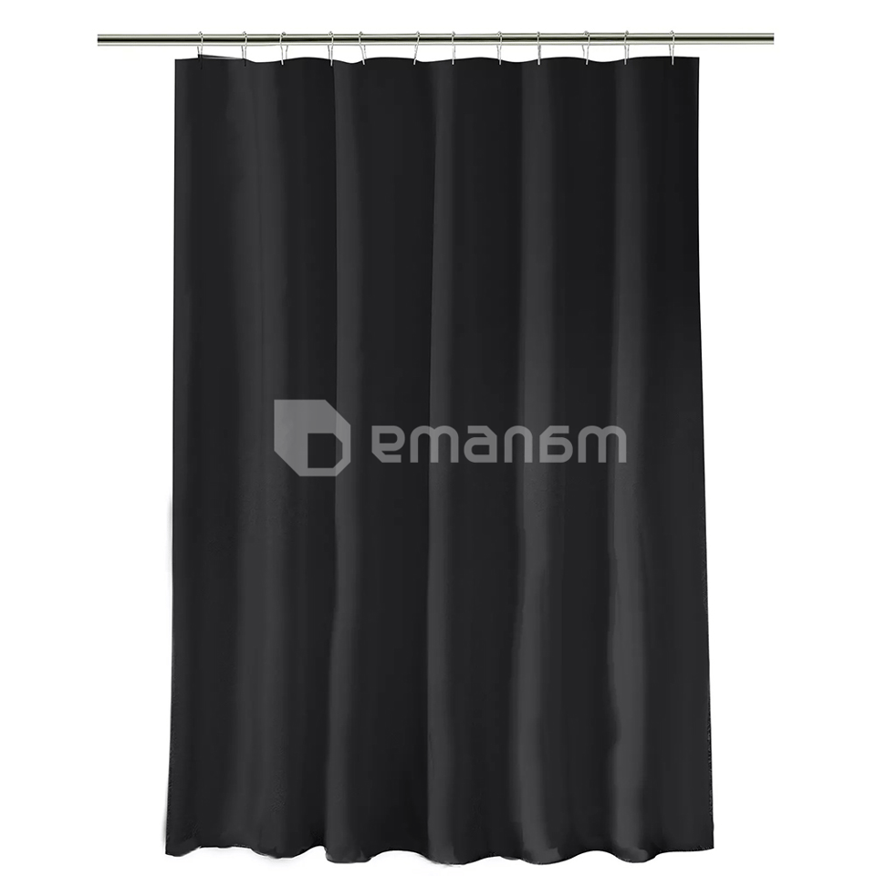 აბაზანის ფარდა სილიკონის შავი Sanitary ware's window JS185326