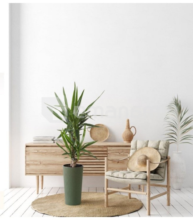 ქოთანი ყვავილის Lamela LILIA ECO 250 jumper 9,5ლ მწვანე