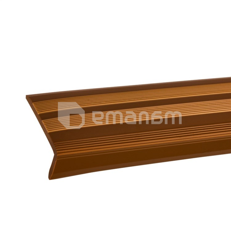 პროფილი საფეხურებისთვის Salag 42x15x910 მმ ყავისფერი და კარამელი