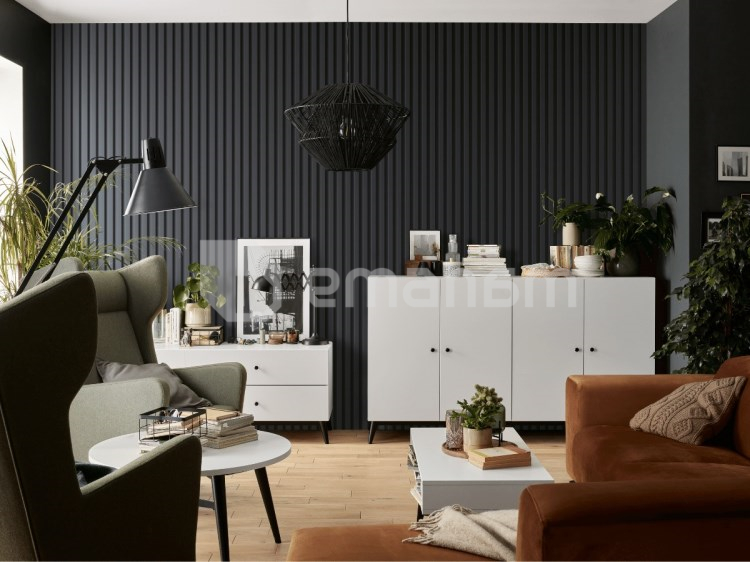 ლამელის პანელი VOX Profile Linerio L-Line Anthracite 2650x122x21 მმ