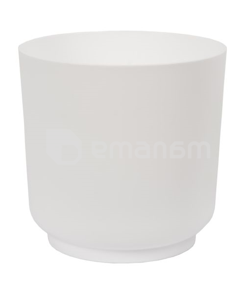 პლასტმასის ქოთანი ყვავილებისთვის FORM PLASTIC Satina 4220-011 Ø20 თეთრი